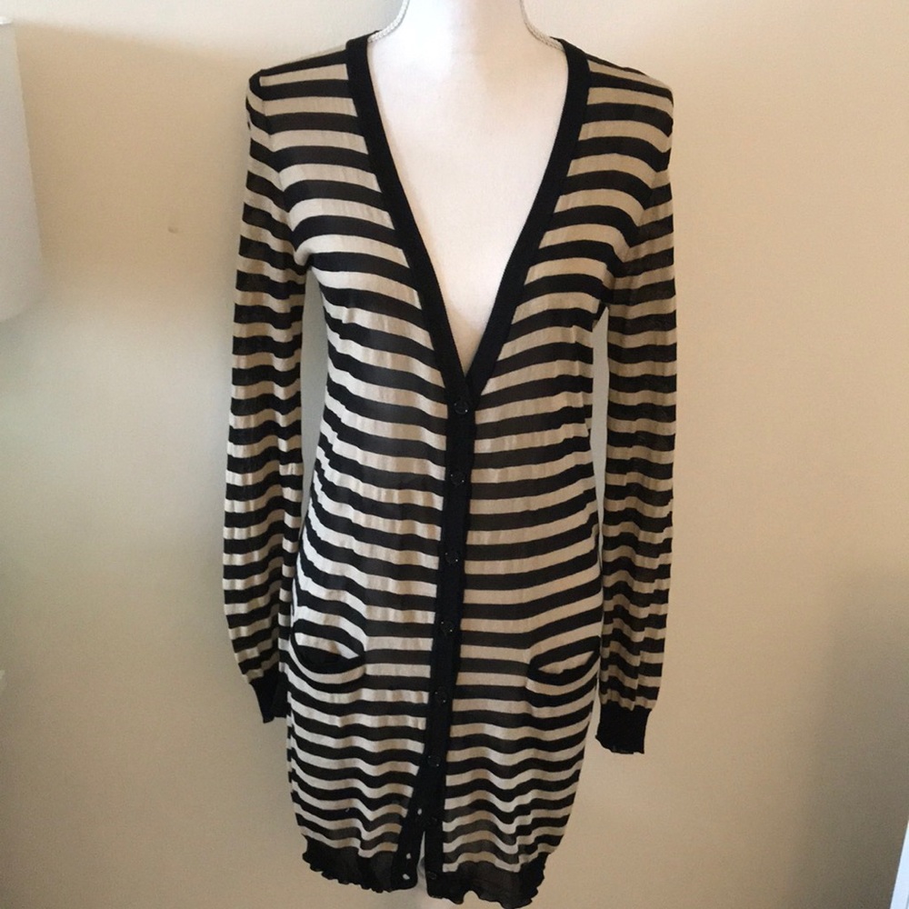 Dolce & Gabbana Preppy Long button up sheer cardigan